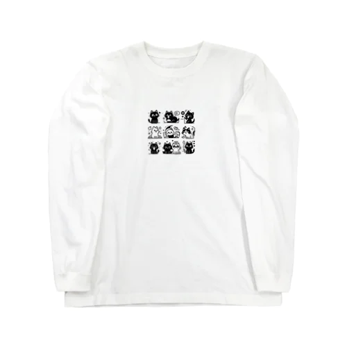 モノクロキャット Long Sleeve T-Shirt