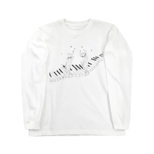 ピアノ教室にゃんこ Long Sleeve T-Shirt