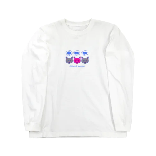 サイレントにゃー Long Sleeve T-Shirt