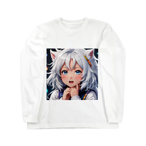 もふもふの美少女甘える Long Sleeve T-Shirt