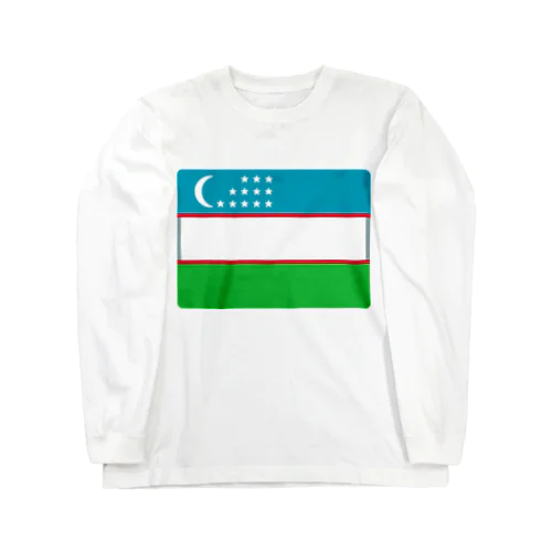 ウズベキスタンの国旗 Long Sleeve T-Shirt