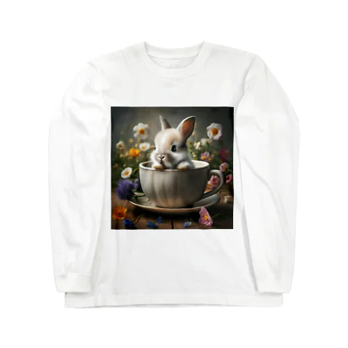 ティーカップのうさぎちゃん Long Sleeve T-Shirt