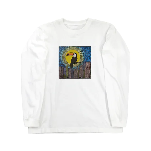 夜の都会とオオハシ Long Sleeve T-Shirt