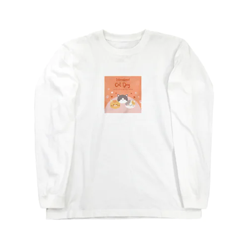 スリーキャったー Long Sleeve T-Shirt