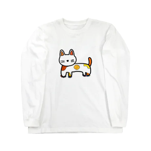 チャリティ★しあねこ（横向き） ロングスリーブTシャツ