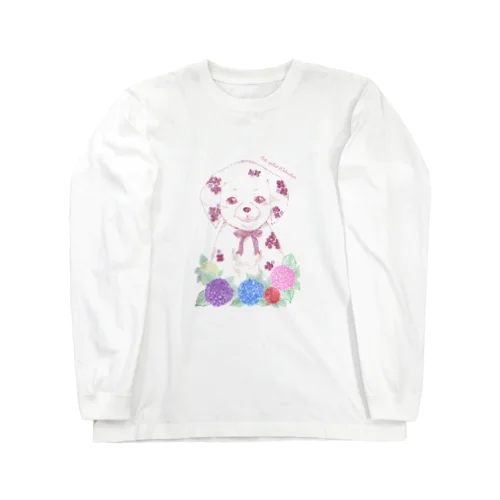 Cute spotted Dalmatian ロングスリーブTシャツ