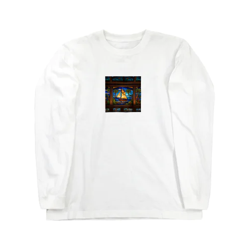 ポリネシアの航海を楽しもう（ステンドグラス付き） Long Sleeve T-Shirt