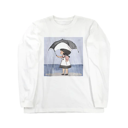 雨の中 ロングスリーブTシャツ