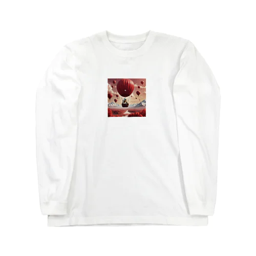 気球にシロクマくん Long Sleeve T-Shirt