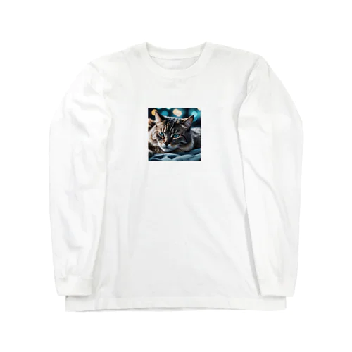 凛々しいねこ Long Sleeve T-Shirt