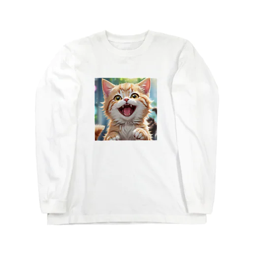 かわいい笑顔がたまらない子猫 Long Sleeve T-Shirt