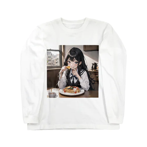 朝食中の女子高生2 Long Sleeve T-Shirt