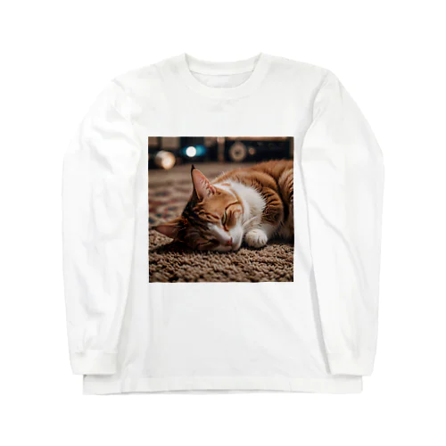 寝ている猫 Long Sleeve T-Shirt