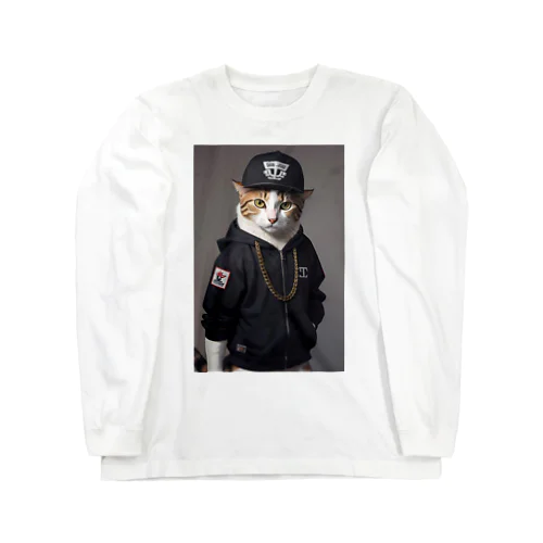 ヒップホップ猫 Long Sleeve T-Shirt