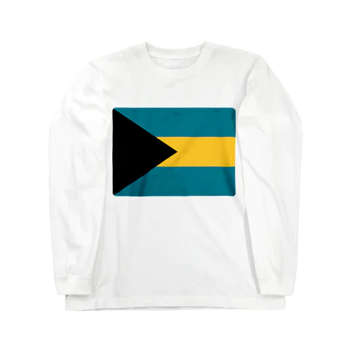 バハマの国旗 ロングスリーブTシャツ
