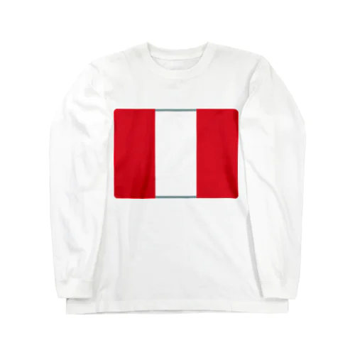 ペルーの国旗 Long Sleeve T-Shirt