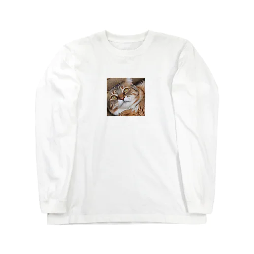 強面にゃんこ！ Long Sleeve T-Shirt