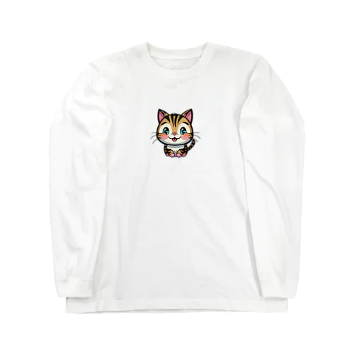 トラ子猫 ロングスリーブTシャツ