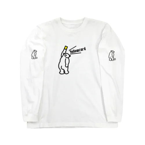 Yellowcardを提示する熊 Long Sleeve T-Shirt