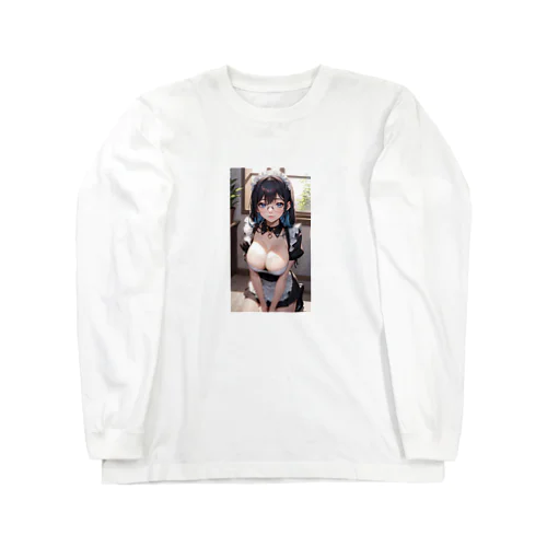 黒髪美少女　美鈴ちゃん　メイド Long Sleeve T-Shirt