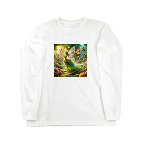 妖精と蝶々 Long Sleeve T-Shirt