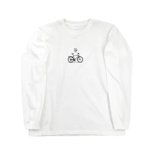 自転車ロゴ Long Sleeve T-Shirt