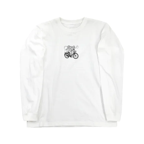 自転車ロゴ　ガールズ Long Sleeve T-Shirt