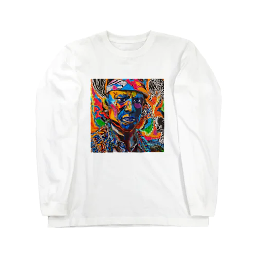 カラフル　アート　男性 Long Sleeve T-Shirt