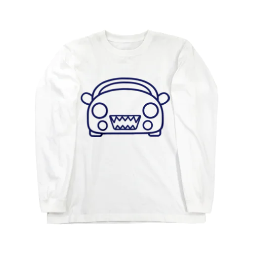 大福みたいなサメ（紺） Long Sleeve T-Shirt