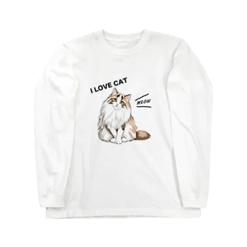 もふもふネコ Long Sleeve T-Shirt