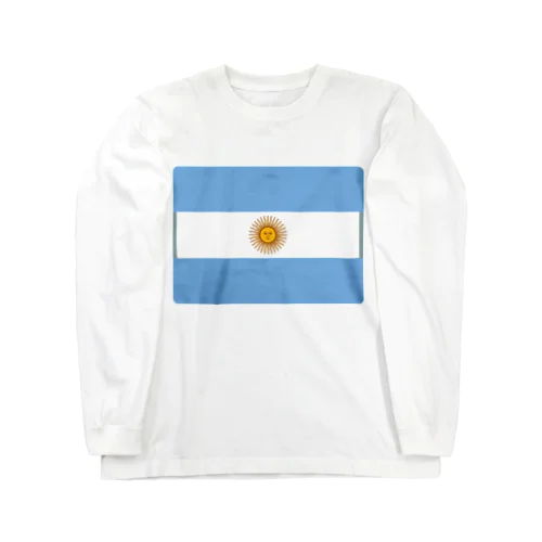 アルゼンチンの国旗 ロングスリーブTシャツ