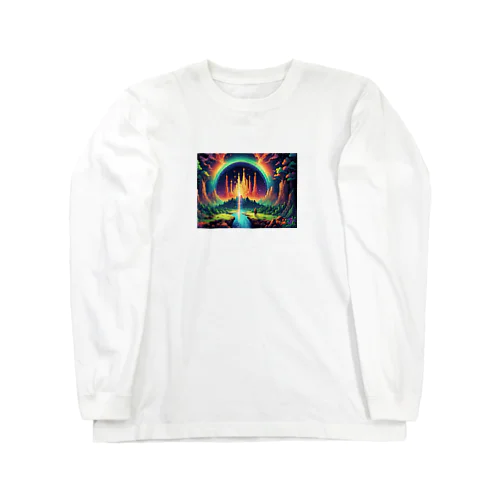 虹ドット絵 Long Sleeve T-Shirt