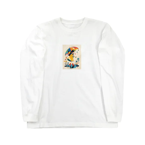 カラフルな雨の日  Hime  2530 Long Sleeve T-Shirt