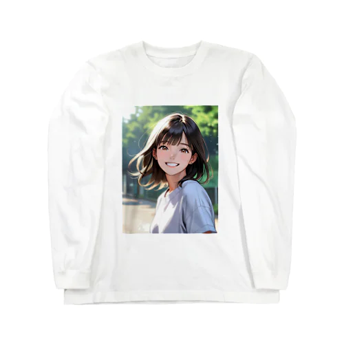 元気をもらえる笑顔 Long Sleeve T-Shirt