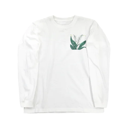 RetrowaveFlower-スズラン- Long Sleeve T-Shirt