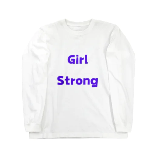 Girl Strong-強い女性を表す言葉 ロングスリーブTシャツ