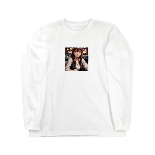 ポーカー美少女さや Long Sleeve T-Shirt