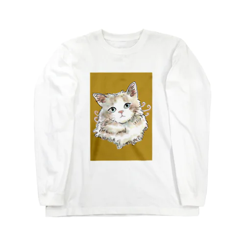 猫。見つめて。 Long Sleeve T-Shirt