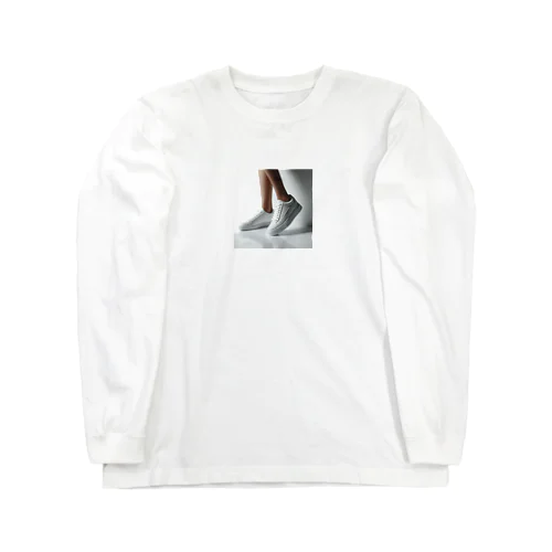 白いスニーカー Long Sleeve T-Shirt