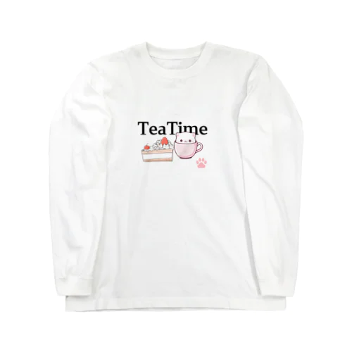 猫ちゃんのティータイム Long Sleeve T-Shirt