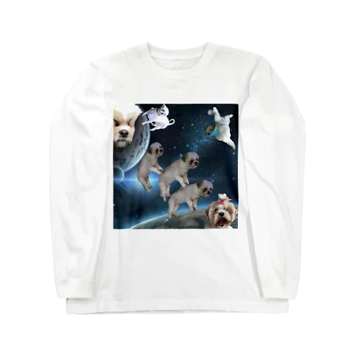 宇宙おもちくんTシャツ Long Sleeve T-Shirt