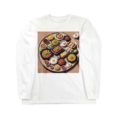 韓国料理 Long Sleeve T-Shirt