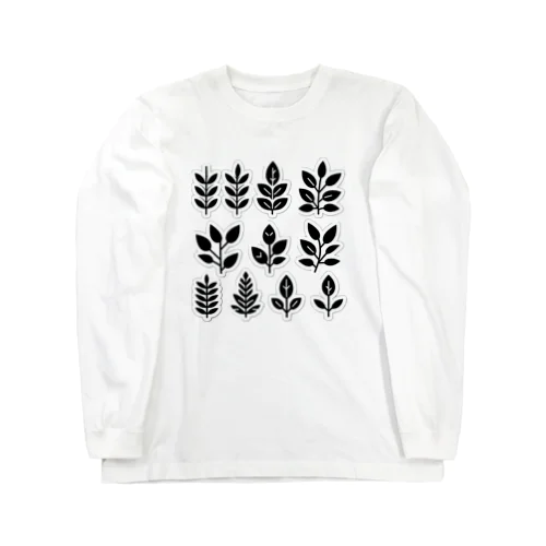 植物の葉っぱ Long Sleeve T-Shirt