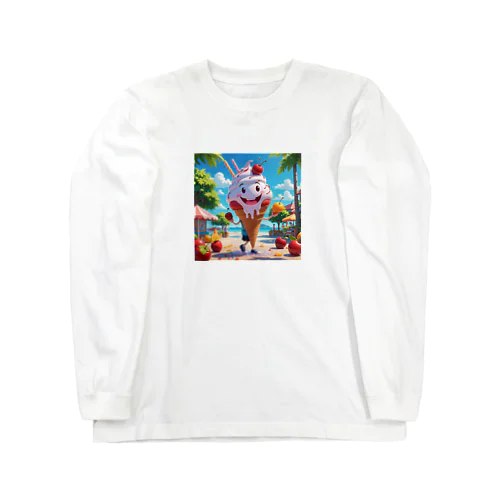 アイスクリームの友達 ("チリーチェリー") Long Sleeve T-Shirt