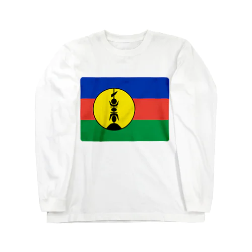 ニューカレドニアの国旗 ロングスリーブTシャツ