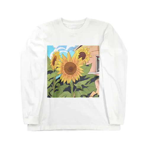 清々しいひまわり Long Sleeve T-Shirt