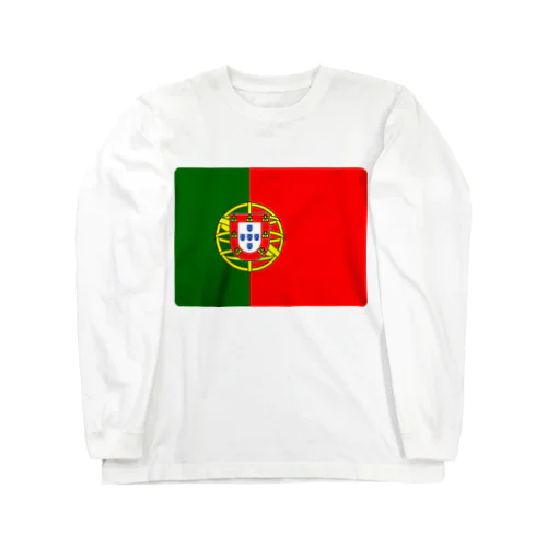 ポルトガルの国旗 ロングスリーブTシャツ