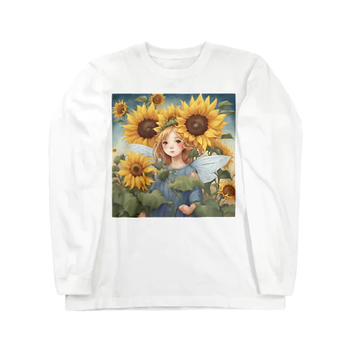 ひまわりの妖精　ひまわり畑でランララ〜ン Long Sleeve T-Shirt