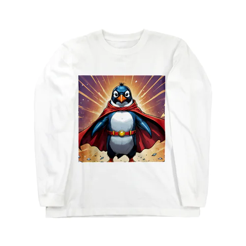 ペンギンのヒーロー登場！ Long Sleeve T-Shirt