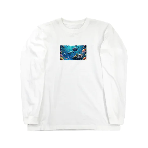 海の宝石箱：生命の輝き ロングスリーブTシャツ